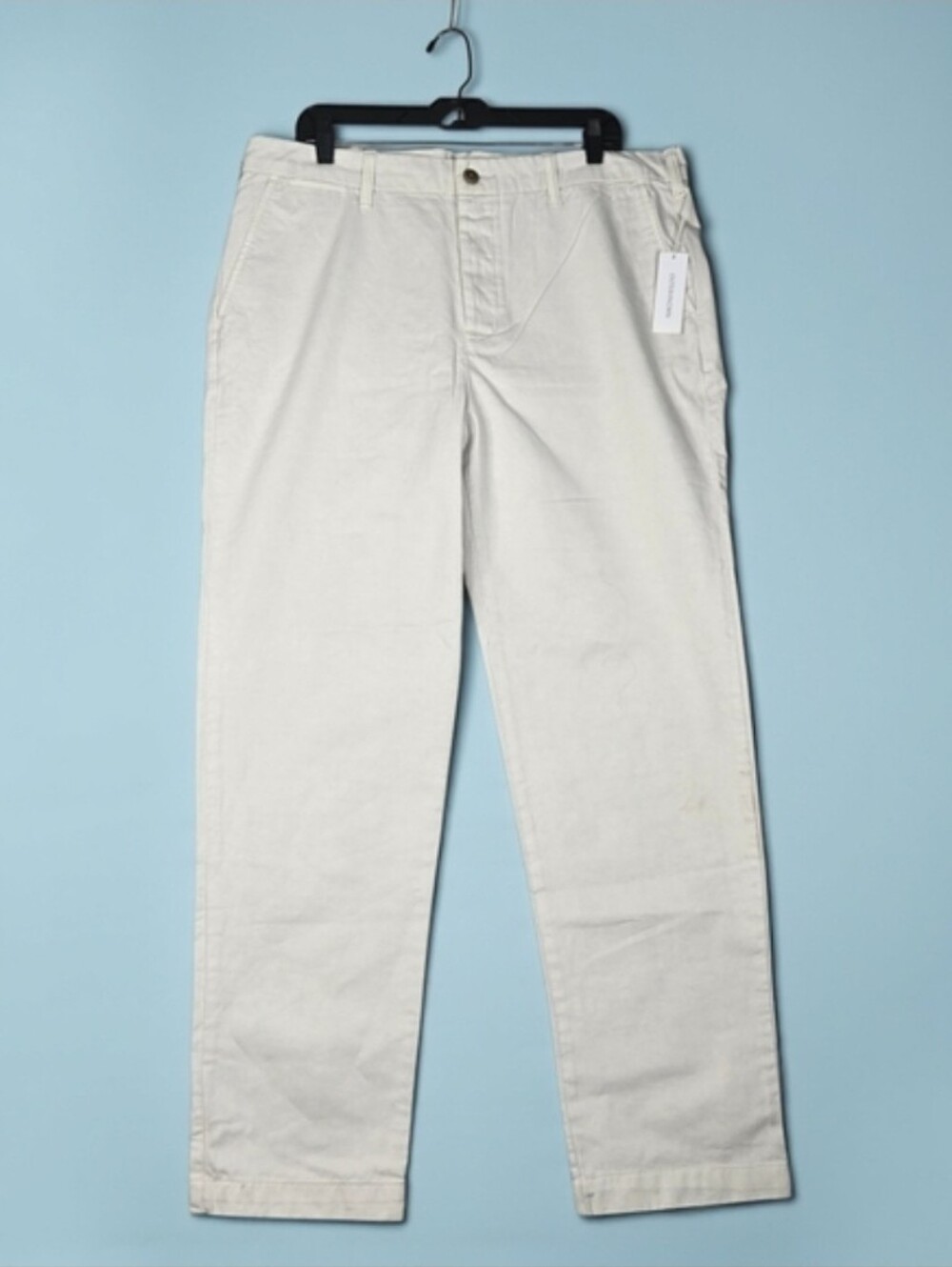 Outerknown Mens Fort Chino Pant Straight Leg Button Fly Cotton 36 X 32 NEW $98